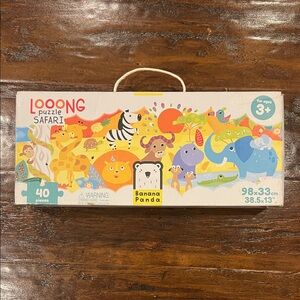 Banana Panda Large Long Safari Themed 40 Piece Floor Puzzle